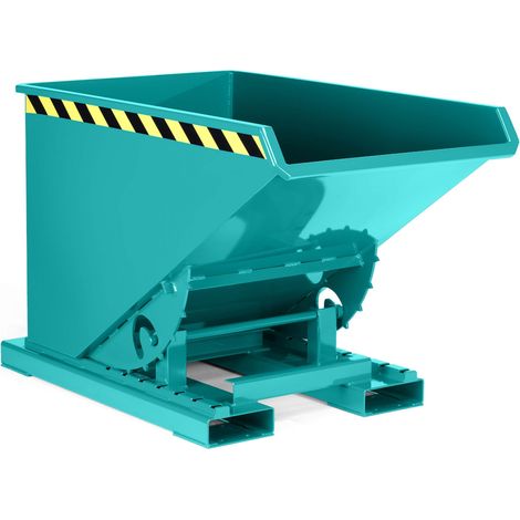 R+R Industrietechnik Abrollkipper Typ RAM-30 770x1340x825mm 300dm³ RAL 5018 Türkisblau
