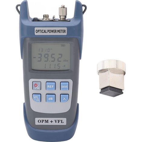 Testeur de câble fibre optique 30KM 30MW -70 à +10dBm, détecteur avec lampe LED, fonction d'étalonnage, mesure rapide et précise de puissance optique. (1/5)