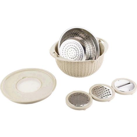 Passoire avec bol mélangeur - Passoires de cuisine, Passoires alimentaires, Passoire à pâtes, Indispensable pour la maison (1/4)