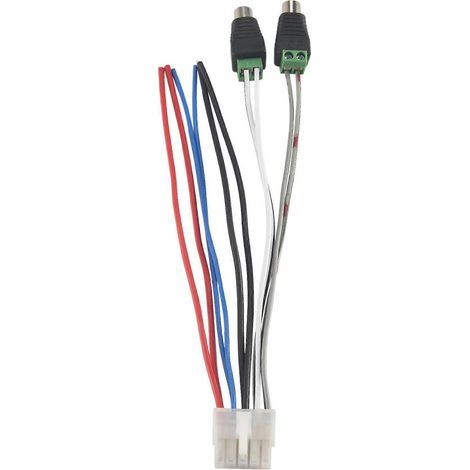 1 faisceau de câbles d'alimentation pour haut-parleur avec connecteur RCA 10 broches pour amplificateur double TBX10A (1/5)