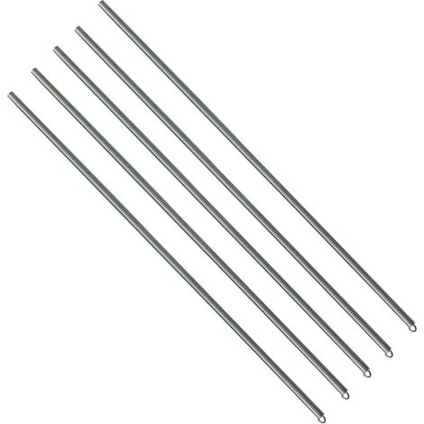 Ressort de cintrage interieur 5pcs 1.1M PVC aluminium Cintreuse tuyau à Ressort Interne Multicouche pour tuyauterie Climatisation tuyaux Plomberie hydraulique clim acier manuelle (6.5mm) (1/2)