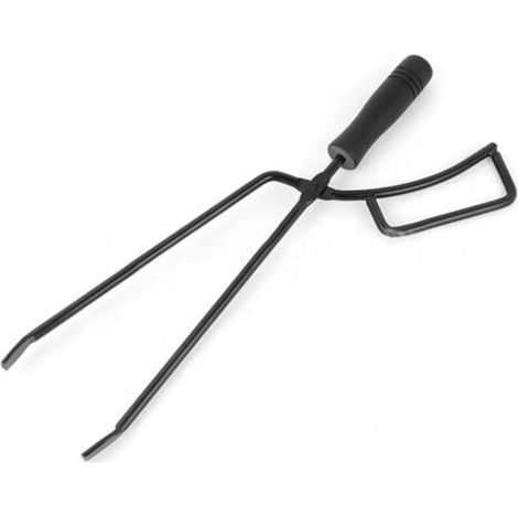 Pince à Charbon de Bois Anti-brûlure, poêle Portable, Pince à feu de cheminée, Camping en Plein air, Barbecue (1/5)