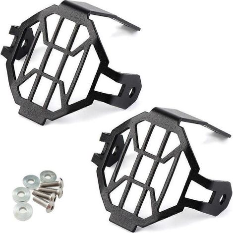 Protection de phare antibrouillard pour moto, couvercle de protection en aluminium pour lampe LED (1/5)