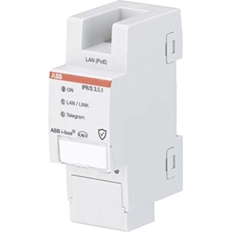 ROUTEUR IP SÉCURISÉ MDRC, GAMME ABB I-BUS KNX, 6,4 X 7,2 X 9 CM, BLANC (RÉFÉRENCE : IPS/S 3.5.1) 2CDG110176R0011