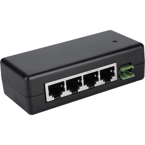 Adaptateur secteur PoE 4 ports DC9V-48V pour caméra IP