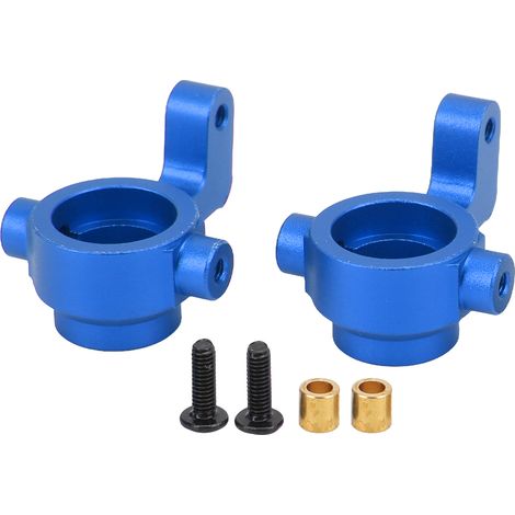 2 pièces de coupelles de direction en alliage d'aluminium pour voiture RC 1/16 REMO SMAX 1621 1625 1631 1635 1651 1655 A2505, Bleu (1/5)