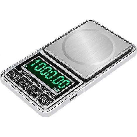 Balance de poche XHX Mini, balance numérique portable de haute précision pour bijoux, mini balance de cuisine, balance à thé, balance électronique (Couleur : 1 kg/0,1 g)-AquaForge