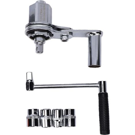 1:16 Torque Multiplier Wrench, 680 Nm Heavy Duty Wheel Nut Extractor with 4 Sockets (17 mm, 19 mm, 21 mm, 22 mm) for Car, SUV, and Trailer Tire Repair (1/5)