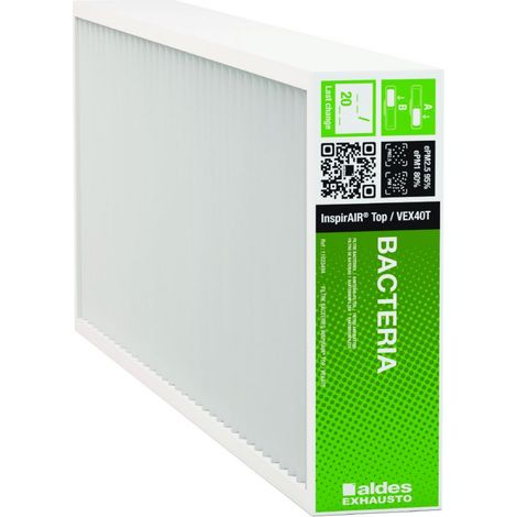 Filtre Bactéries ePM1 InspirAIR® Top d'Aldes - Pli 48mm - 80% - Blanc