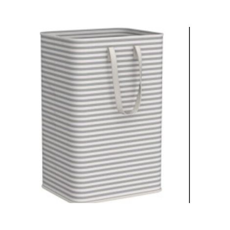 Panier a Linge, Corbeille a Linge Pliable, Panière Linge, Laundry Basket avec Poignées, Bac pour Chambre, Salle de Bain, Buanderie, 75L, Gris (1/5)