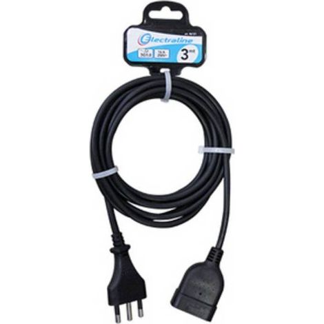 PROLUNGA LINEARE 3 M SEZ 3X1 16A BIPASSO NERO