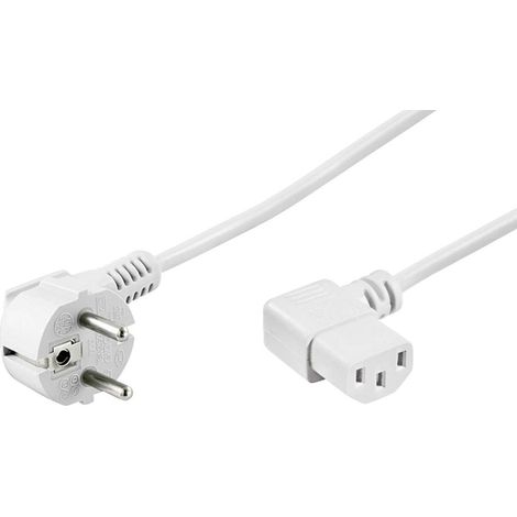 goobay Goobay Cavo di collegamento IEC 95430 Bianco 3 m - Cable - Current/Power Supply