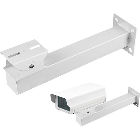 Support Caméra Extérieur d'angle Surveillance Montage Extensible Caméra Sécurité CCTV, 30 cm Montage Mural Poteau pour CaméRa de SéCurité, pour Cameras VidéOsurveillance, Panneaux Solaires (1/5)