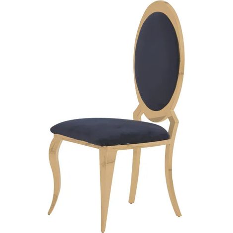 Lot de chaises ANGEL baroque Gold Velours (1/4)