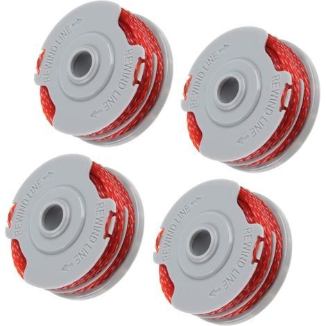 Set di 4 bobine di filo da taglio da 10 m, bobina di ricambio per decespugliatori, filo in nylon, compatibile con tutti i decespugliatori, filo da taglio di lunga durata (confezione da 4) (1/5)
