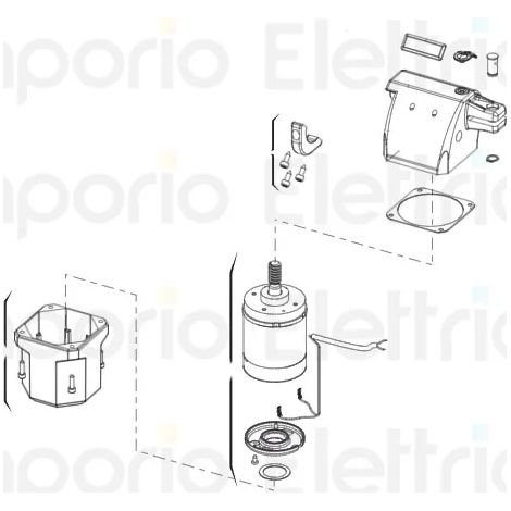 genius pièce détachée moteur 24v euro bat noir 6020539 (1/3)
