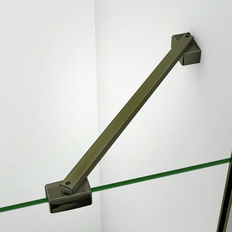 Grand Verre – Barre de stabilisation mobile réglable 45 cm en aluminium anodisé bronze – Visserie inox pour installation solide – Résistance à la corrosion