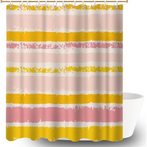 Rideau de bain en polyester 180x180 déco d‘intérieur voile de douche pour maison de vacances au bord de la mer (1/5)