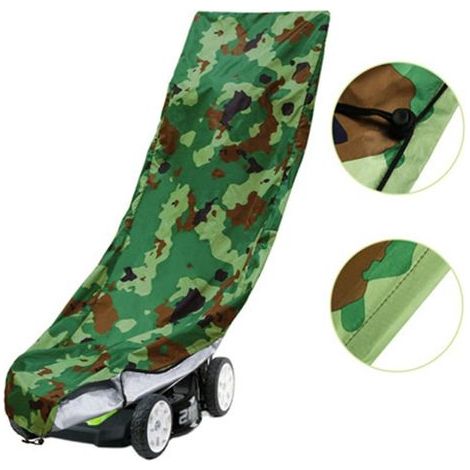 CCYKXA Waterproof Lawn Mower Cover Push Mower Covers, Camouflage, 25x76x44 inch