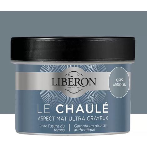 Peinture Meuble Et Boiserie Effet Chaulé Liberon Gris Ardoise Chaulé Mat 250 Ml (1/3)