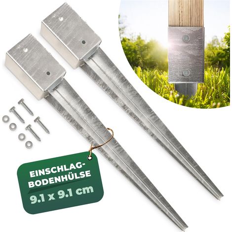 2x Novatool Bodenanker Bodenhülse mit Schrauben (1/5)