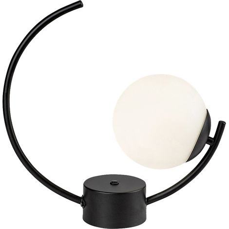 Lampada da tavolo Rabalux Mesiro nera/bianca E14 25W (1/5)