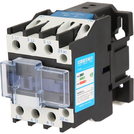 Contacteur électrique industriel AC 220V 32A, haute sensibilité, modèle CJX2‑3201 (1/3)