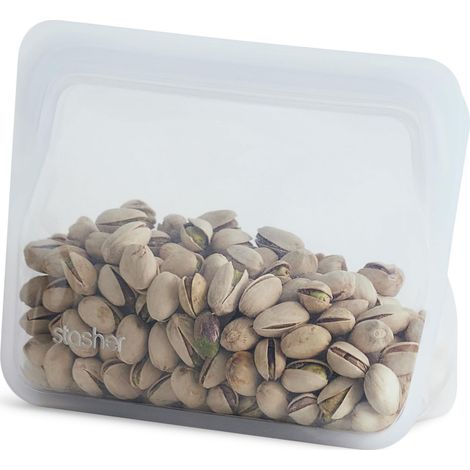 Sac Stand-Up Mini en silicone réutilisable, étanche, Transparent (1/5)