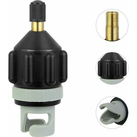 YMYNY Adaptateur Pompe Kayak Embout de Gonflage Accessoire de Compresseur Materiel de Gonfleur pour Sup Paddle Gonflable Bateau Pneumatique Kayak (1/4)