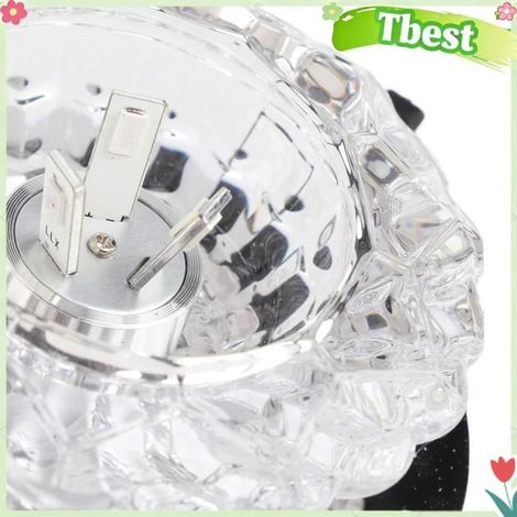 Plafonnier LED - TBEST - 3W - Abat-jour verre cristal - Multicolore - Intérieur (Salon/Couloir) (1/5)