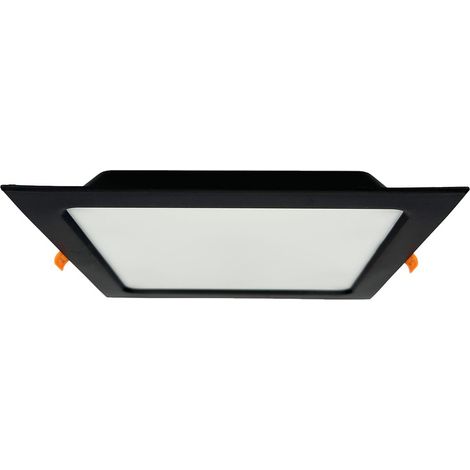 Spot de plafond LED encastré ALEXIS-SQ 24W 2270lm IP20 CCT carré noir HOROZ (1/4)