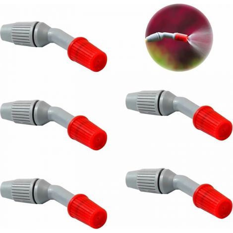 Cyslmuk – Lot de 5 buses de pulvérisation ajustables – Plastique léger et durable – Pour irrigation jardin et nettoyage voiture (1/5)