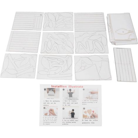 Stickers Muraux 3D Arbre, Décoration Murale Arbre Généalogique Acrylique 3D DIY Miroir Autocollants pour Salon Chambre Canapé Bureau 117x119cm Noir Moyen (1/5)