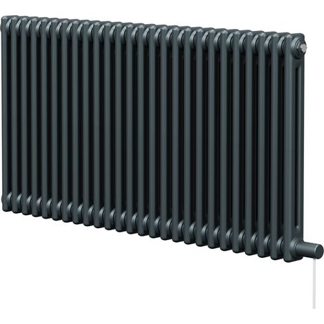 Wholesale Domestic Colosseum Anthracite 600mm x 1164mm Horizontal Electric Double Column Radiator (1/5)