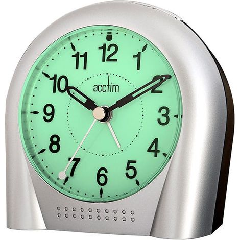 Acctim Sweeper Alarm Clock Silver