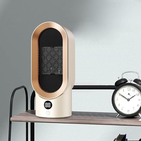 Basetbl – Chauffage soufflant céramique 1200 W – Temps de chauffe : 3 secondes – 2 modes – Protection contre la surchauffe et le basculement – Portable pour la maison et le bureau (1/3)