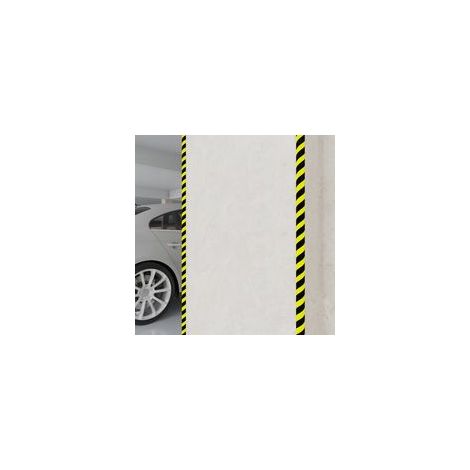 Kantenschutz, 2 Stück, gelb und schwarz, 4 x 3 x 100 cm, PU - Crezuo (1/4)