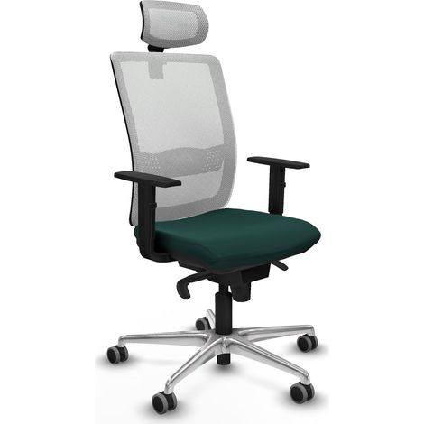 Sedia da ufficio piqueras y crespo Haches verde bianco mesh (1/2)