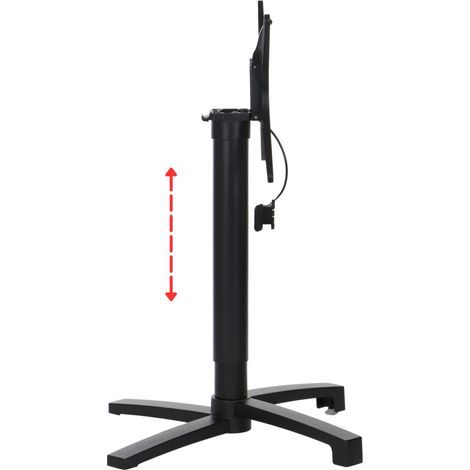 Base de mesa de aluminio SH-C06/B, altura ajustable (1/5)