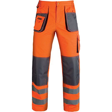 PANTALONI DA LAVORO ALTA VISIBILITA' RIFLETTENTI ARANCIONI TG.L/XL/XXL KAPRIOL, "L"