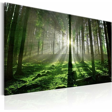 Tableau forêt d'émeraude II - 120 x 80 cm