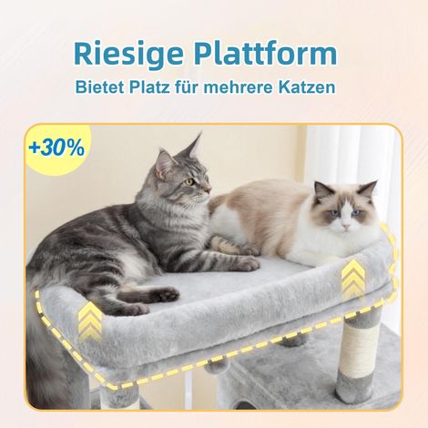 Grand Arbre à Chat Multi-Niveaux avec Plateformes Spacieuses et Nichoirs pour Chats (1/5)