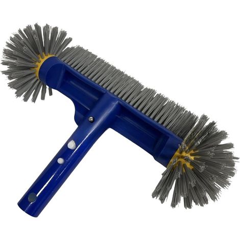 Brosse de nettoyage de piscine, tête de brosse de piscine, brosse de piscine portable, têtes de brosse en nylon de 13 pouces pour carrelage d'angle, baignoires, jacuzzis et sols sans effort