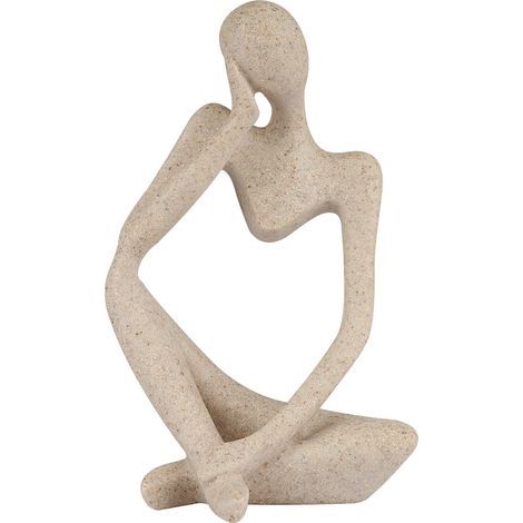 Eine Sammlung abstrakter Skulpturen aus Kunstharz im Penseur-Stil (kleine Skulpturen aus grobem Kunstharz). (1/5)