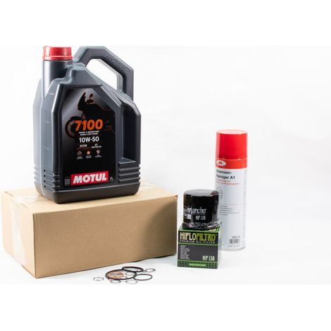 Kit Entretien Vidange Standard pour APRILIA TUONO 660 de 2022 à 2024 - MOTUL 7100 10W50 4L