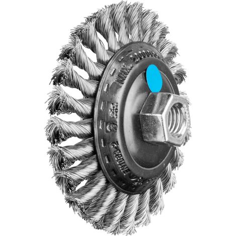 PFERD TOOLS Kegelbürste gezopft KBG Ø 100x13 mm M14 Edelstahl-Draht-Ø 0,35 mm Winkelschleifer (1) (1/5)