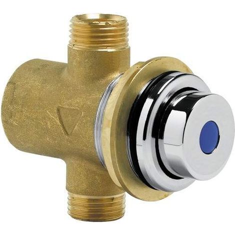 Idral – Robinet de lavabo à encastrer temporisé 8140SP – Fixation murale – Arrêt chronométré 15s – Connexion standard 1/2" – Finition chrome