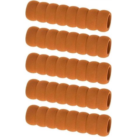 Set mit 5 weichen Schaumstoff-Schutzhüllen für Türgriffe, antistatisch und stoßfest, braun