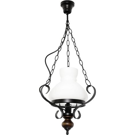 Lampada a sospensione Rabalux Petronel nera E27 Ø32 (1/5)