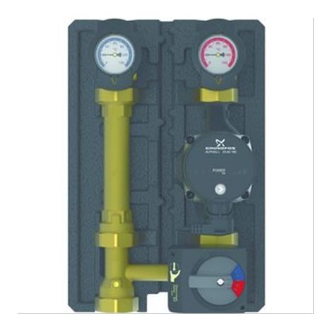 Circuit de chauffage mélangé HeatBlocECO avec circulateur Grundfos Alpha L25-6